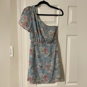 Lulus one shoulder mini dress size small